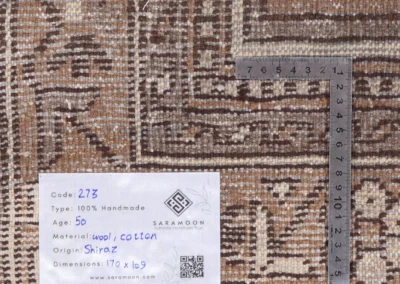 Hand Knotted Shiraz Rug 5 7x3 7 Code 2273 - View 9