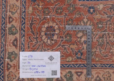 Hand Knotted Birjand Rug 9 10x6 6 Code 2276 - View 9