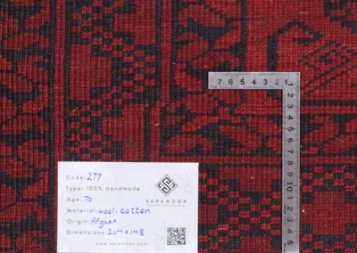 Hand Knotted Antique Afghan Rug 6 8x4 10 Code 2277 - View 10