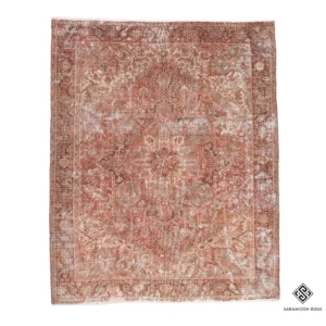 Hand Knotted Antique Heriz Rug 12 1x9 11 Code 2280 - View 1