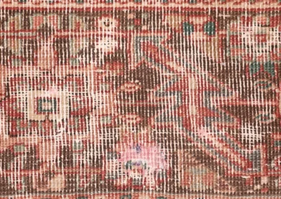 Hand Knotted Antique Heriz Rug 12 1x9 11 Code 2280 - View 7
