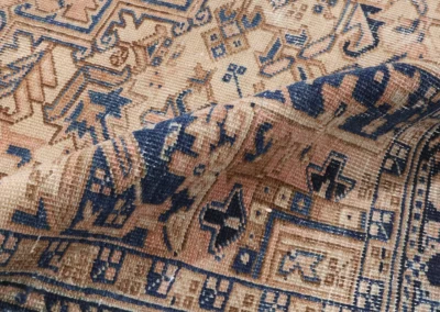 Hand Knotted Antique Heriz Rug 10 9x7 8 Code 2283 - View 10