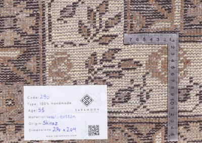 Hand Knotted Shiraz Rug 9 6x6 8 Code 2290 - View 10