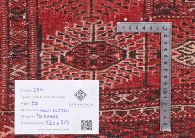 Hand Knotted Turkmen Rug 10 6x7 1 Code 2294 - View 10