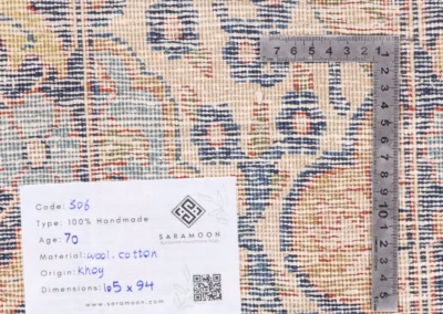 Hand Knotted Antique Khoy Rug 3 5x3 1 Code 2306 - View 9