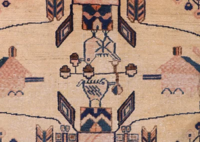 Hand Knotted Antique Sirjan Rug 6 3x4 8 Code 2311 - View 6