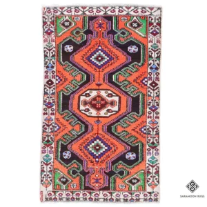 Hand Knotted Saveh Rug 3 4x2 2 Code 2318 - View 1