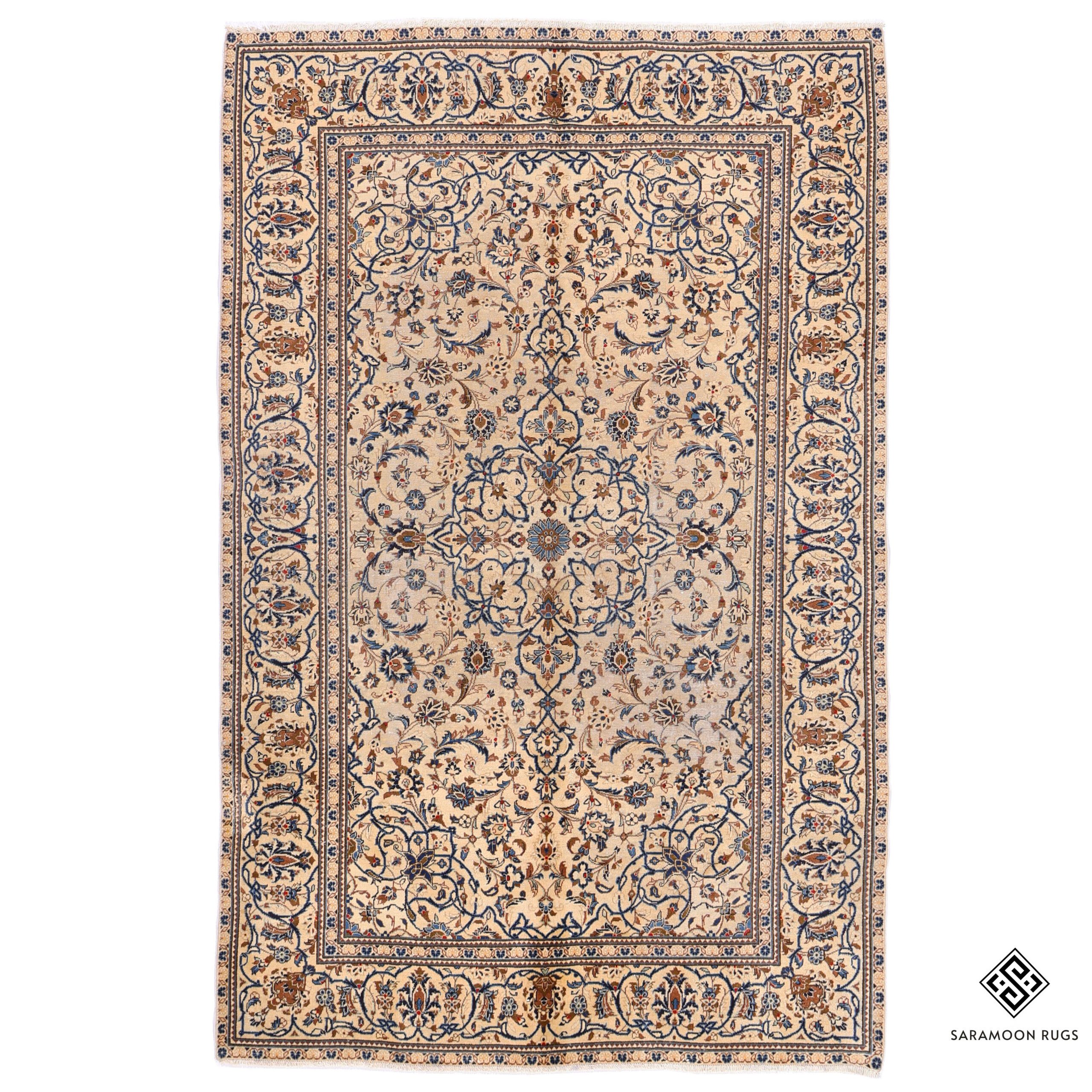 Hand Knotted Kashan Rug 9 7x6 2 Code 2326 - View 1