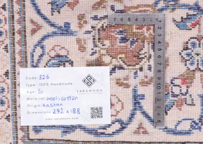 Hand Knotted Kashan Rug 9 7x6 2 Code 2326 - View 11