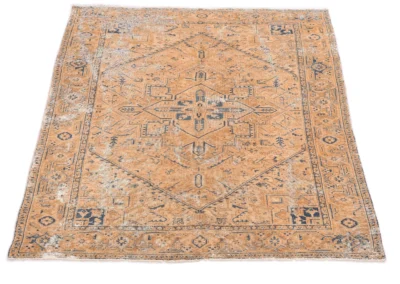 Hand Knotted Antique Heriz Rug 9 9x6 7 Code 2333 - View 3