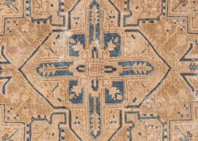 Hand Knotted Antique Heriz Rug 9 9x6 7 Code 2333 - View 9