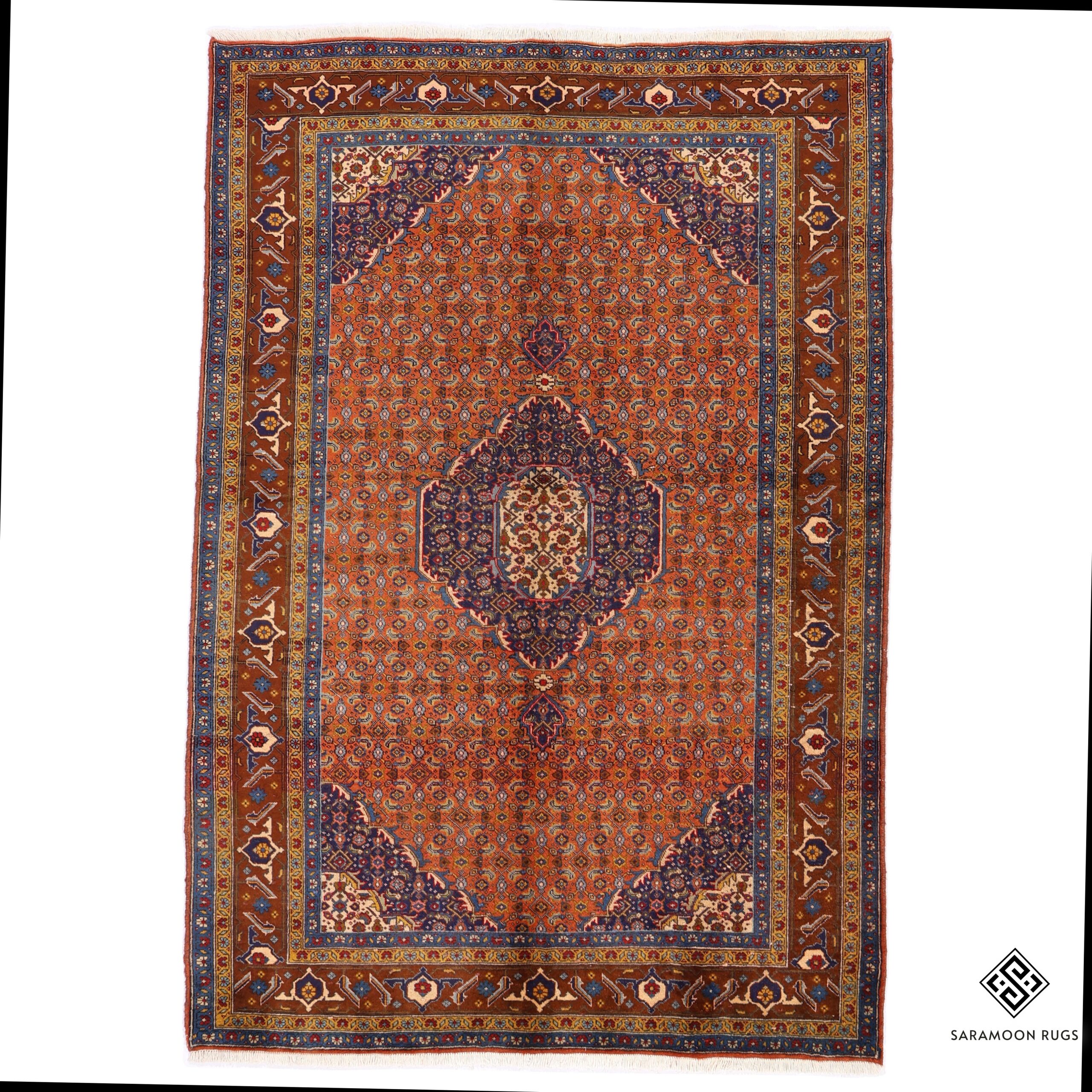 Hand Knotted Ardabil Rug 9 7x6 6 Code 2335 - View 1