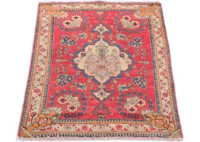 Hand Knotted Antique Khoy Rug 2 7x1 11 Code 2337 - View 3