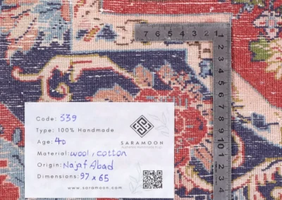 Hand Knotted Najafabad Rug 3 2x2 2 Code 2339 - View 9