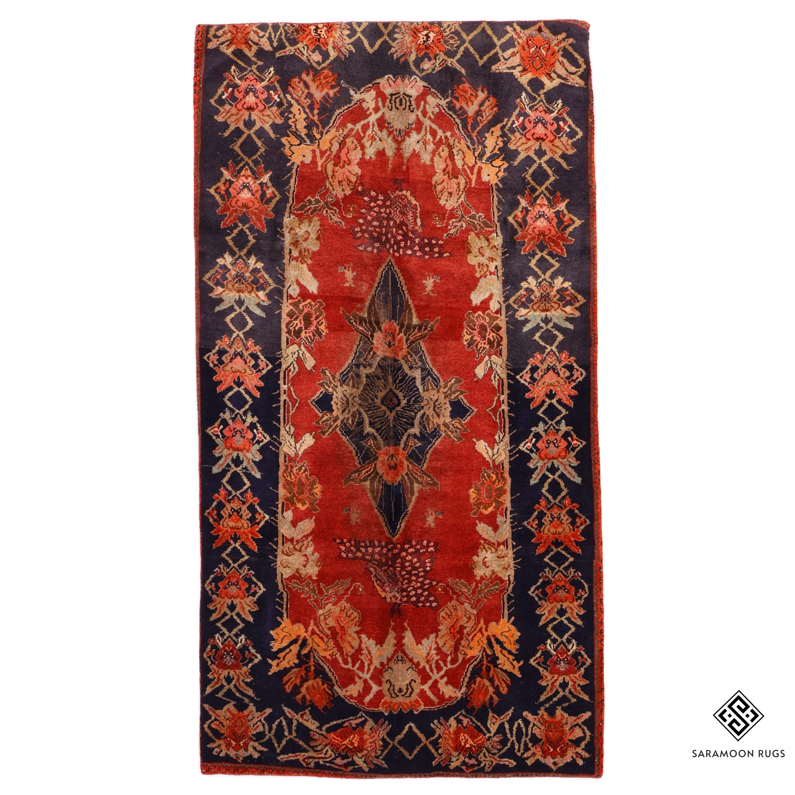 Hand Knotted Antique Bijar Rug 9 11x5 1 Code 2340 - View 1