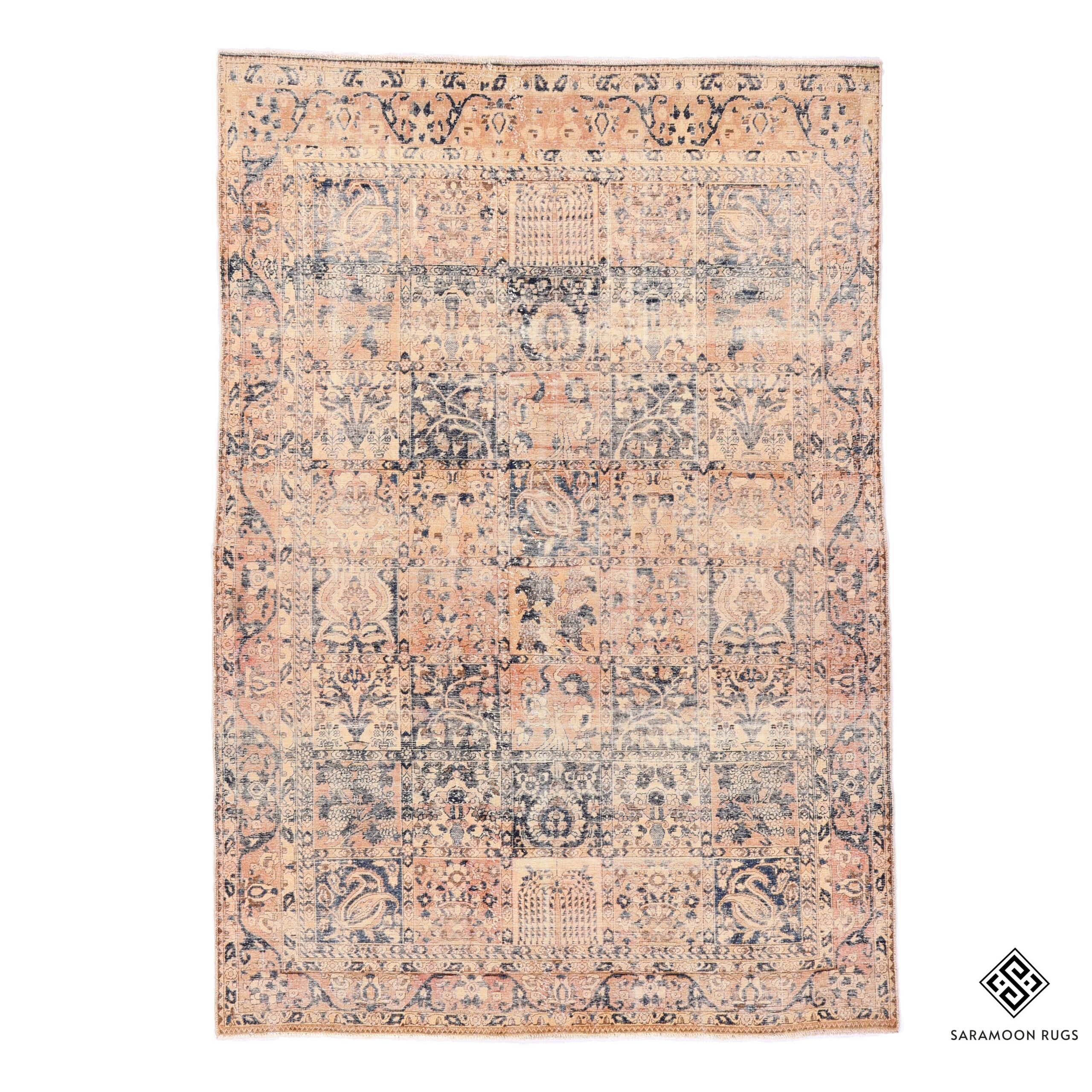 Hand Knotted Antique Bakhtiari Rug 9 10x6 9 Code 2347 - View 1