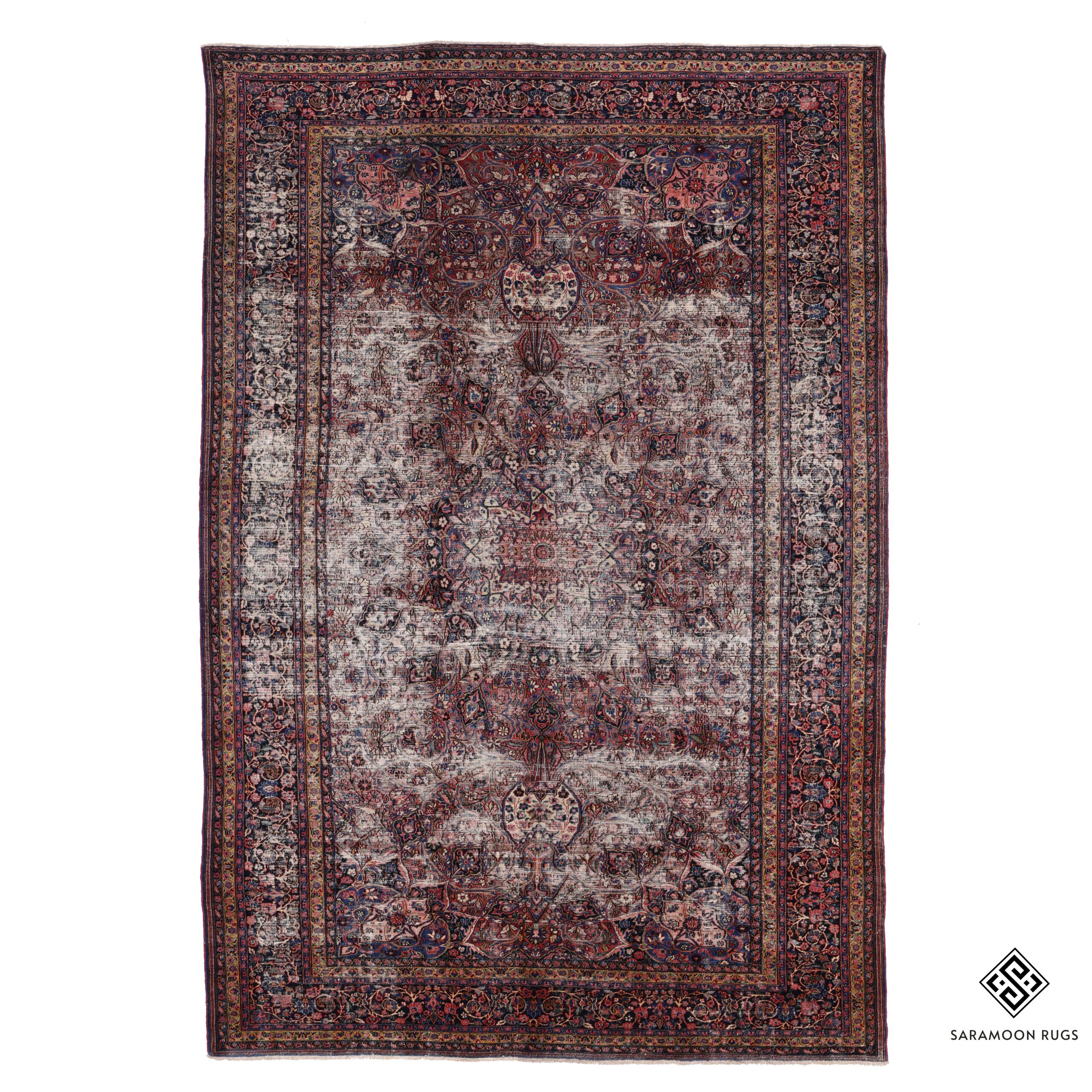 Hand Knotted Antique Derakhsh Rug 17x11 7 Code 2348 - View 1