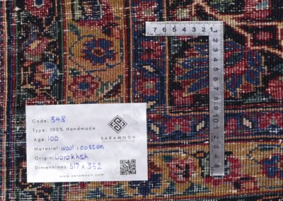 Hand Knotted Antique Derakhsh Rug 17x11 7 Code 2348 - View 13