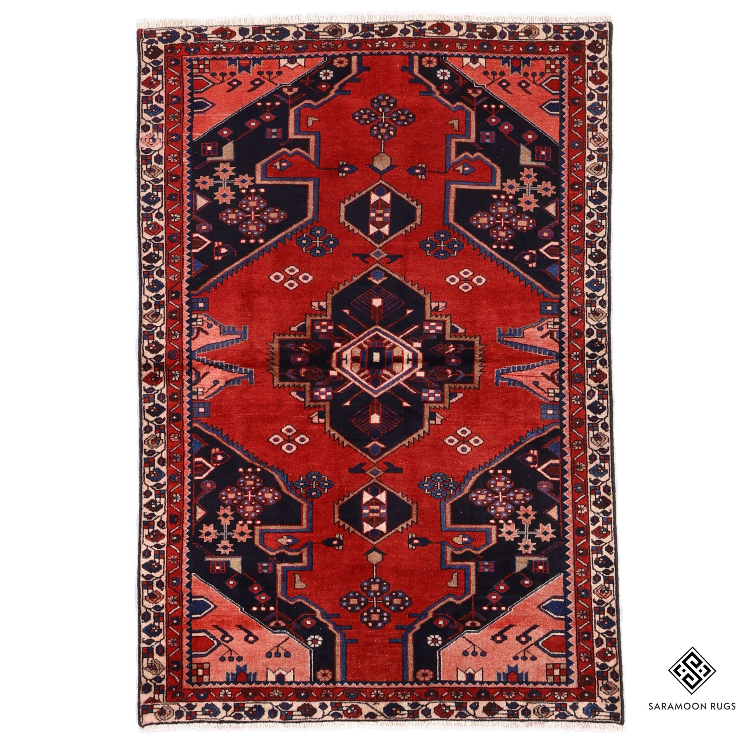 Hand Knotted Saveh Rug 6 9x4 8 Code 2362 - View 1