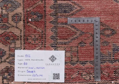 Hand Knotted Saveh Rug 6 9x4 8 Code 2362 - View 10