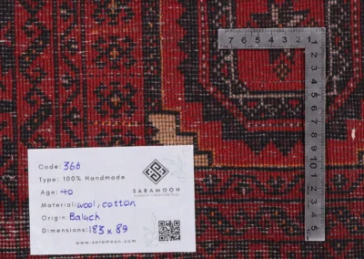 Hand Knotted Baluch Rug 6 0x2 11 Code 2366 - View 9