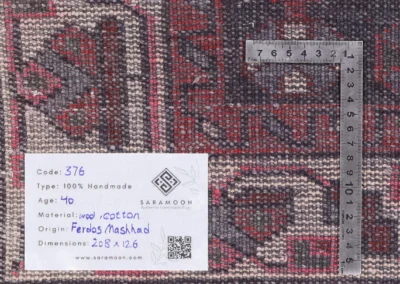 Hand Knotted Ferdows Mashhad Rug 6 10x4 2 Code 2376 - View 10