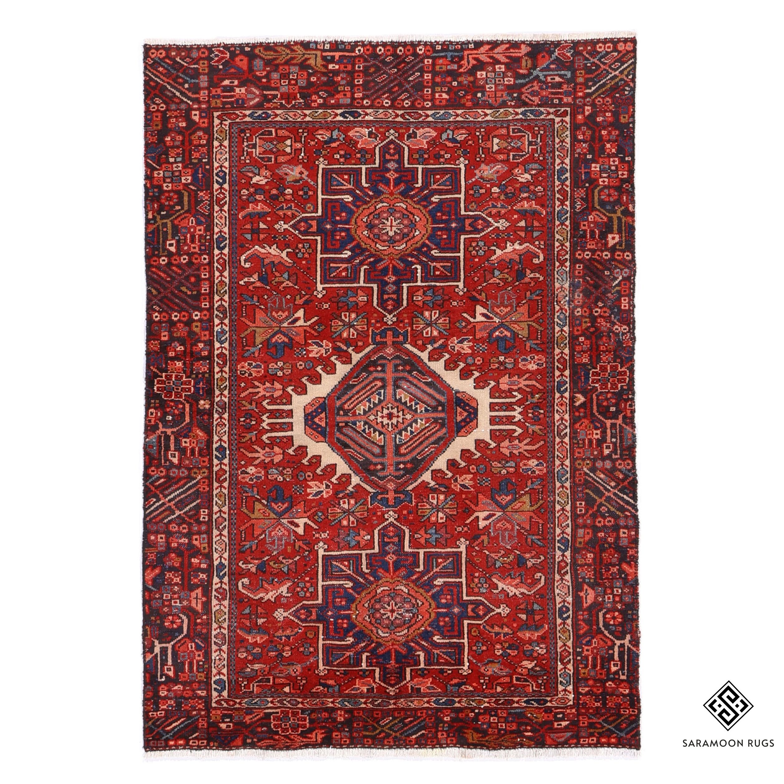 Hand Knotted Antique Gharajeh Rug 6 2x4 3 Code 2377 - View 1