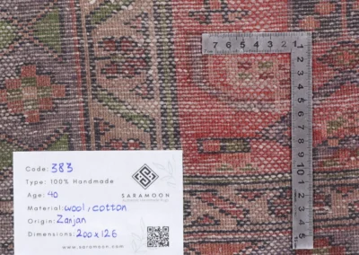 Hand Knotted Zanjan Rug 6 7x4 2 Code 2383 - View 10