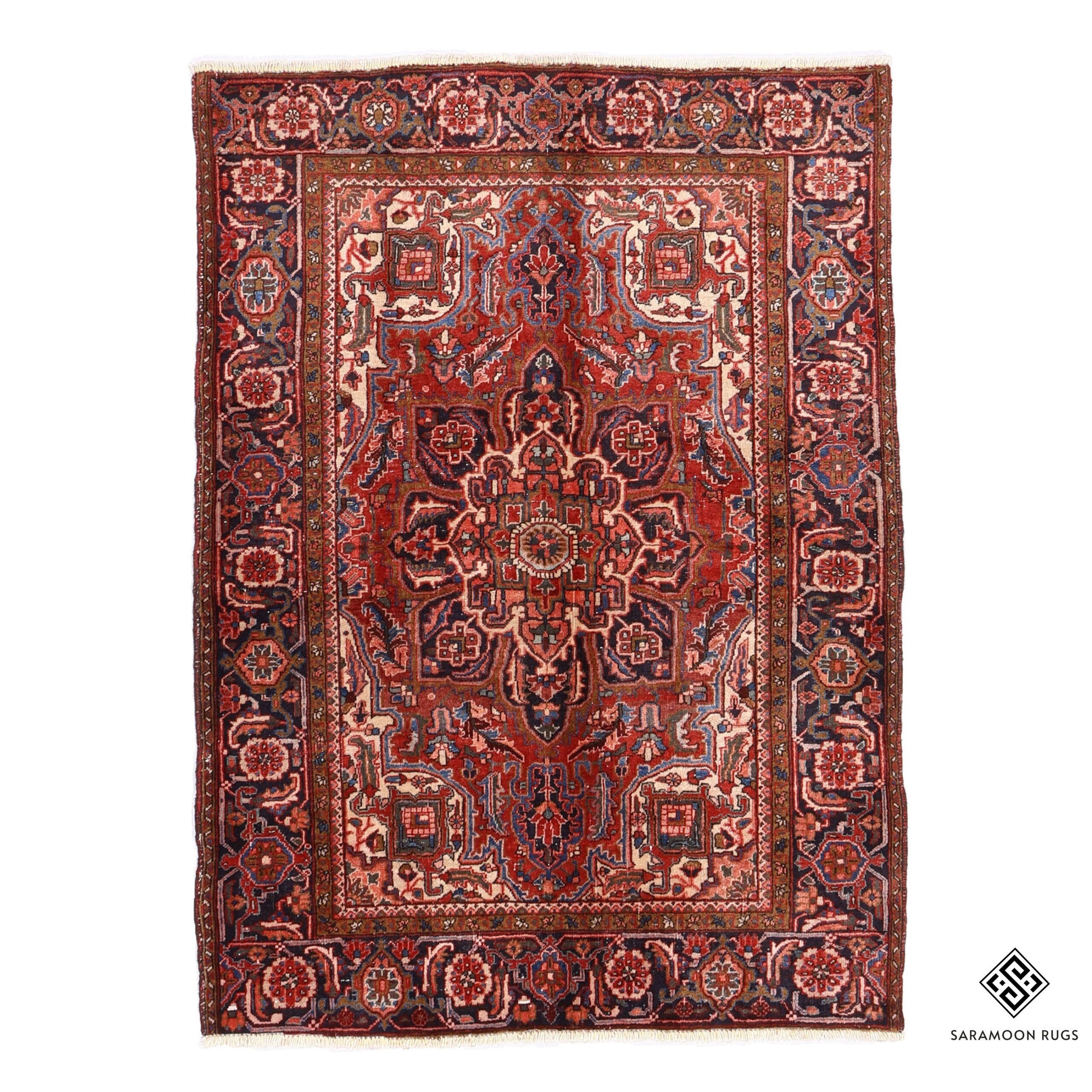 Hand Knotted Heriz Rug 6 6x4 9 Code 2388 - View 1