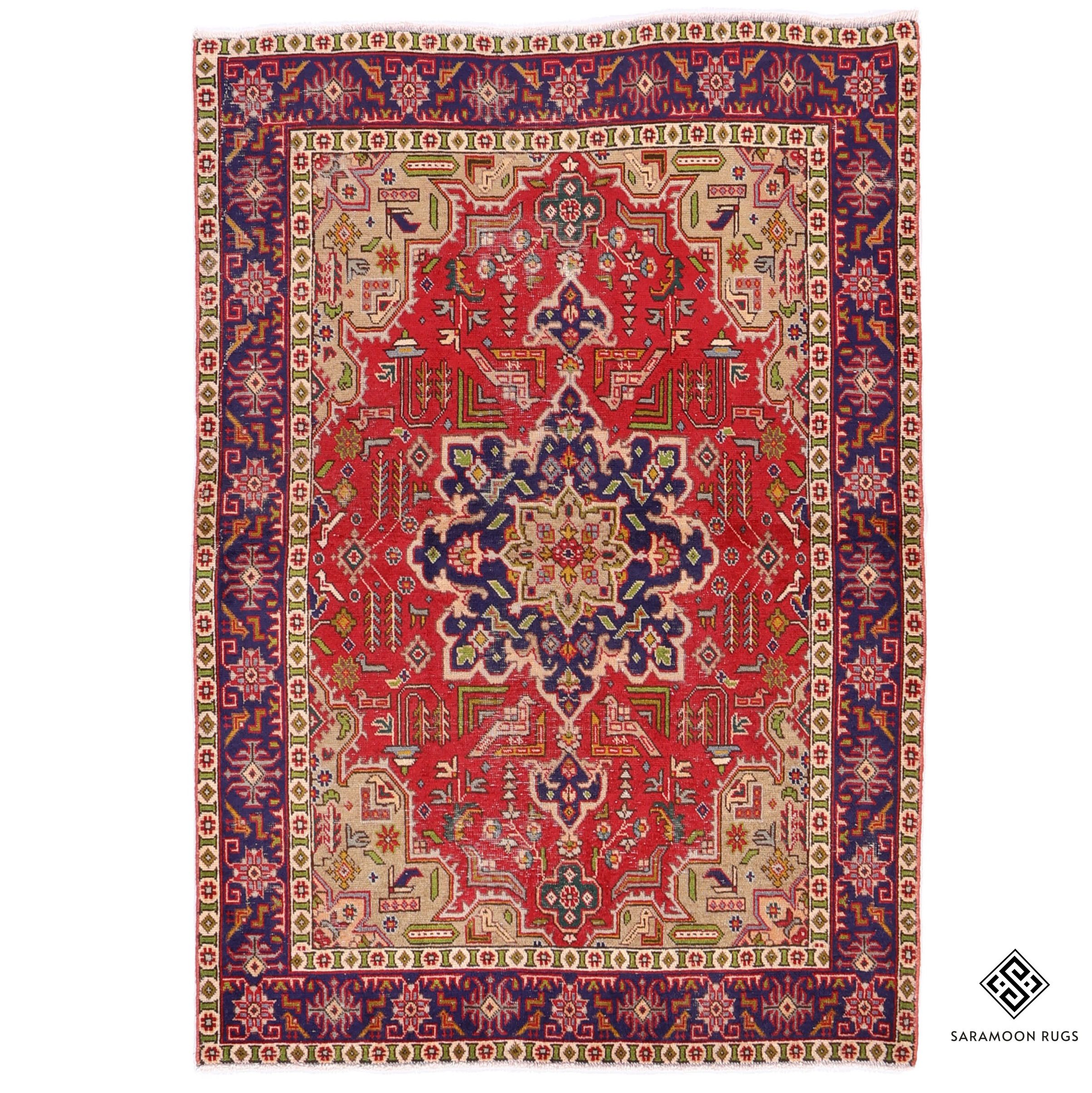 Hand Knotted Tabriz Rug 6 2x4 4 Code 2391 - View 1