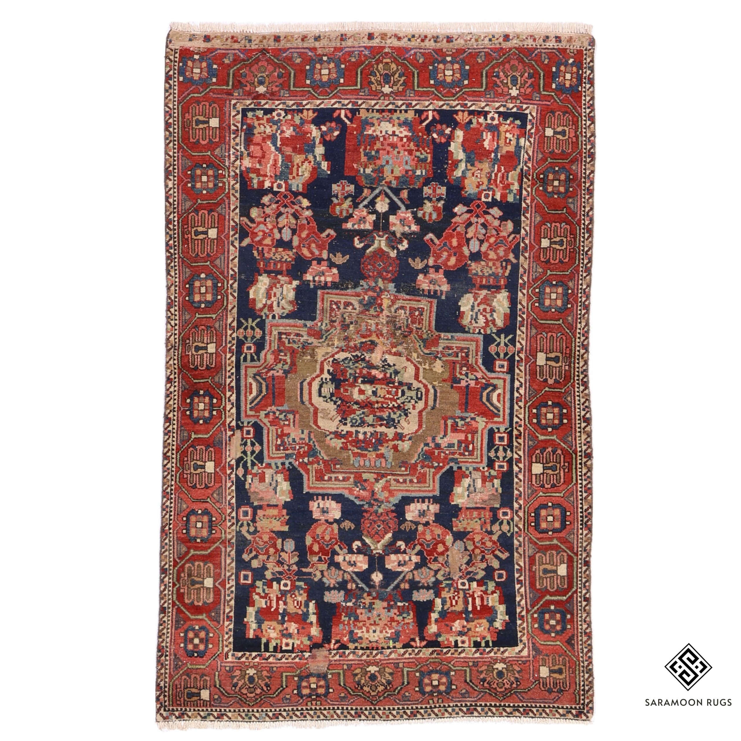 Hand Knotted Bakhtiari Rug 6 7x4 0 Code 2394 - View 1