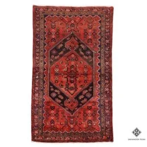 Hand Knotted Zanjan Rug, 6' 8"x3' 9", Code: 2395