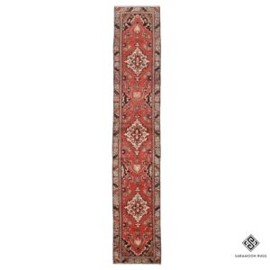 Hand Knotted Hamadan Rug, 12' 5"x2' 4", Code: 2399