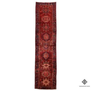 Hand Knotted Gharajeh Rug, 13' 11"x3' 4", Code: 2400
