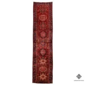 Hand Knotted Gharajeh Rug, 13' 11"x3' 4", Code: 2400