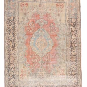 Hand Knotted Antique Soltanabad Rug, 13' 7"x9' 8", Code: 2412