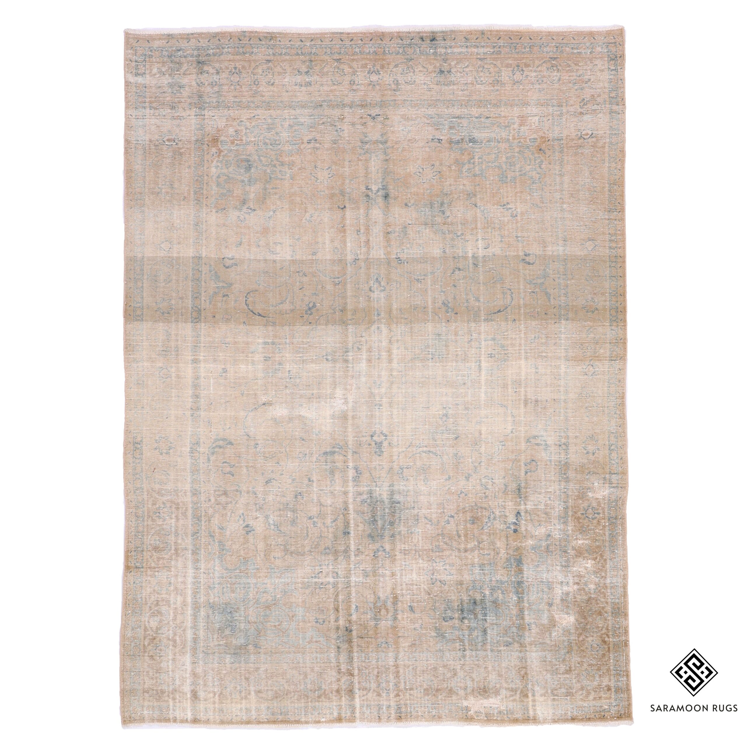 Hand Knotted Antique Mahal Rug 10x7 1 Code 2415 - View 1