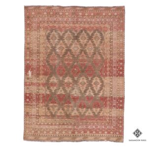 Hand Knotted Afghan Rug, 8' 4"x6' 4", Code: 2418
