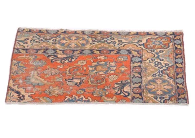 Hand Knotted Antique Khoy Rug 4x2 11 Code 2421 - View 3