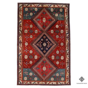 Hand Knotted Antique Qashqai Rug, 9' 11"x6' 4", Code: 2424