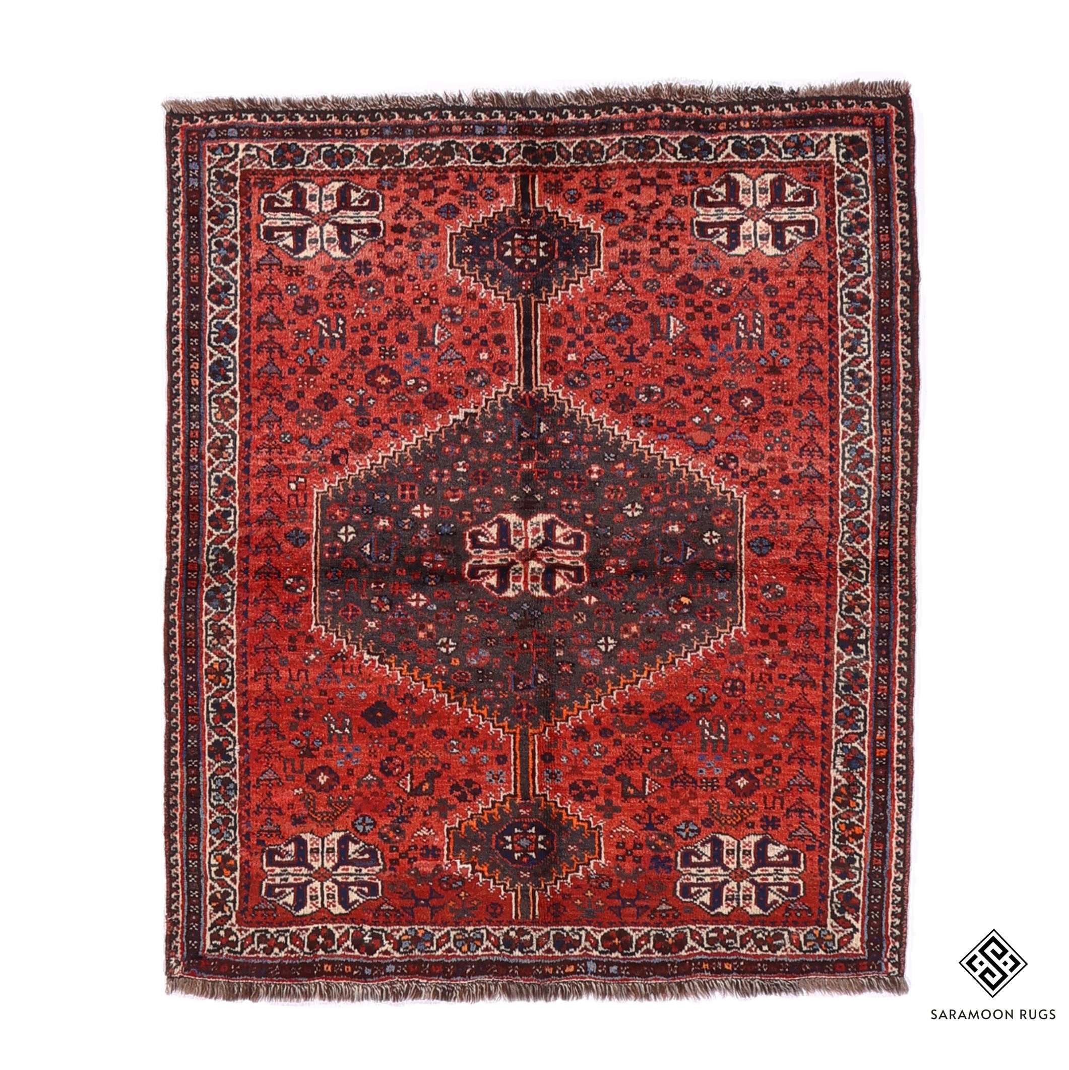 Hand Knotted Shiraz Rug 4 8x4 1 Code 2427 - View 1