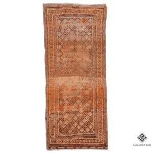 Hand Knotted Antique Azerbaijan Rug, 8' 10"x3' 10", Code: 2429