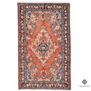 Hand Knotted Mahal Rug, 7' 0"x4' 4", Code: 2434