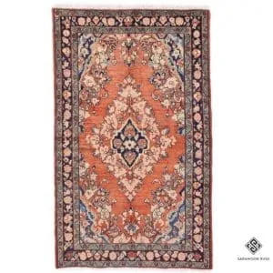 Hand Knotted Mahal Rug, 7' 0"x4' 4", Code: 2434