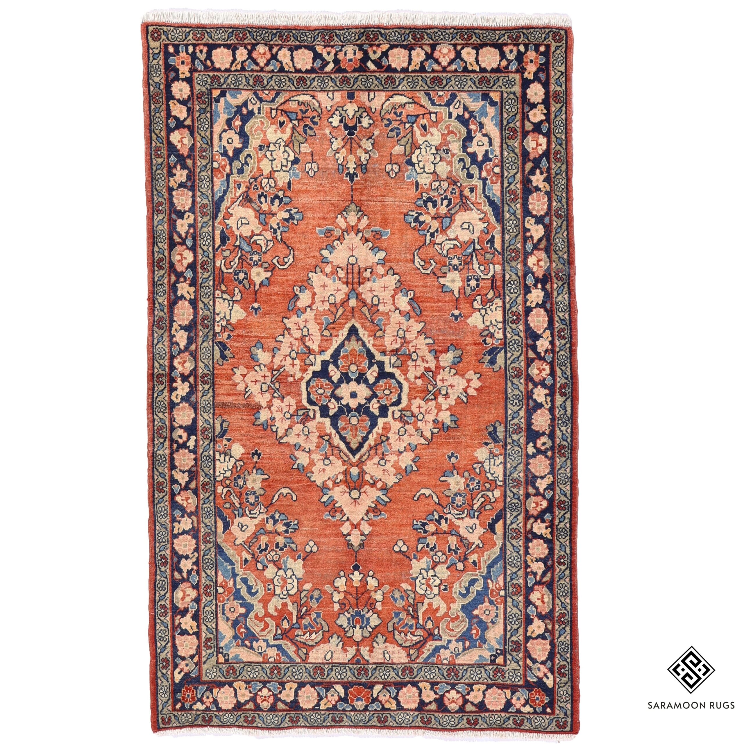 Hand Knotted Mahal Rug 7 0x4 4 Code 2434 - View 1