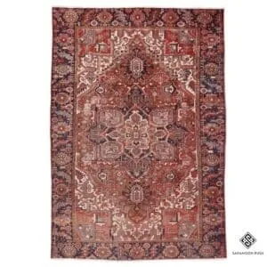 Hand Knotted Antique Heriz Rug, 10' 4"x7' 4", Code: 2440
