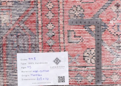 Hand Knotted Hamadan Rug 6 9x3 7 Code 2443 - View 11