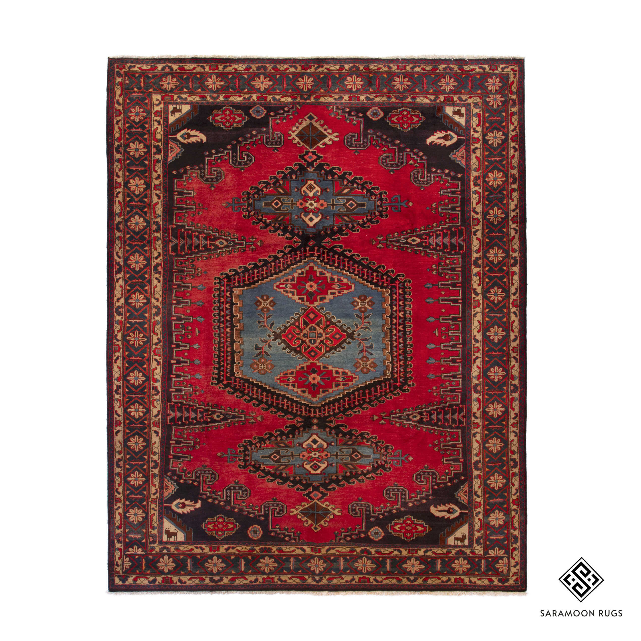 Hand-Knotted Viss Rug, 8' 10"x12' 4", Code: 1604