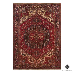 Hand-Knotted Heriz Rug, 8' 1"x11' 2", Code: 1611