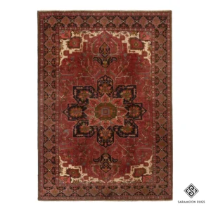 Hand-Knotted Heriz Rug, 8' 2"x10' 12", Code: 1614